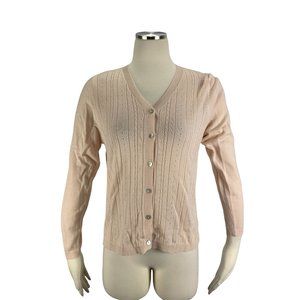 Chandler Hill Small Cardigan Sweater Champagne Preppy Career